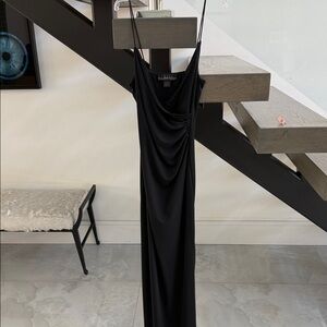 Nicole Miller Black Strapless Dress